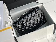 Chanel Quilted Patent Leather Classic New Mini Flap Bag Black With Silver Hardware – 1116 – 20 cm - 2