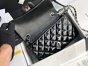 Chanel Quilted Patent Leather Classic New Mini Flap Bag Black With Silver Hardware – 1116 – 20 cm - 4