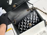 Chanel Quilted Patent Leather Classic New Mini Flap Bag Black With Gold Hardware – 1116 – 20 cm - 2