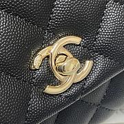 Chanel Coco Black Handle Pearl Chain Caviar Gold Hardware Small - 2215 – 19 cm - 3