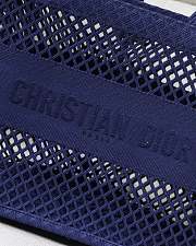 Christian Dior Mesh Book Tote Blue – 36.5x28x17.5 cm - 6