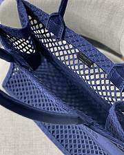 Christian Dior Mesh Book Tote Blue – 36.5x28x17.5 cm - 3
