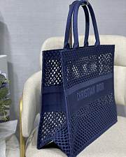 Christian Dior Mesh Book Tote Blue – 41.5 cm x 35 cm x 18 cm - 6