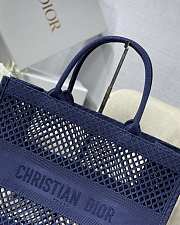 Christian Dior Mesh Book Tote Blue – 41.5 cm x 35 cm x 18 cm - 3