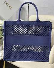 Christian Dior Mesh Book Tote Blue – 41.5 cm x 35 cm x 18 cm - 2