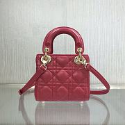 Christian Dior Lady D Super Mini Rose Red – 9202# – 12x10x5 cm - 5