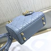 Christian Dior Lady D Super Mini Blue – 9202# – 12x10x5 cm - 6