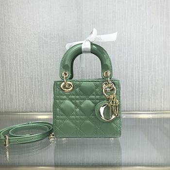 Christian Dior Lady D Super Mini Green – 9202# – 12x10x5 cm