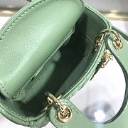 Christian Dior Lady D Super Mini Green – 9202# – 12x10x5 cm - 4