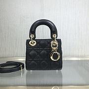 Christian Dior Lady D Super Mini Black – 9202# – 12x10x5 cm - 1