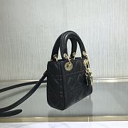 Christian Dior Lady D Super Mini Black – 9202# – 12x10x5 cm - 5