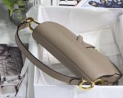 Christian Dior Saddle Palm Pattern Grey – M9001 – 25.5 x 20 x 6.5 cm - 4