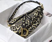 Christian Dior Saddle Embroidered Leopard Print – M9001 – 25.5 x 20 x 6.5 cm - 5