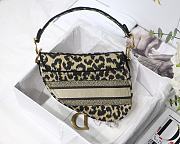 Christian Dior Saddle Embroidered Leopard Print – M9001 – 25.5 x 20 x 6.5 cm - 3