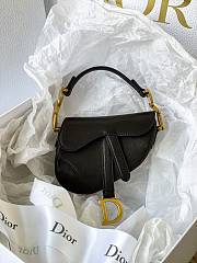 Christian Dior Saddle Micro Super Mini Black  – 0443# – 12x7.5x5 cm - 1