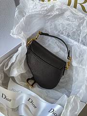 Christian Dior Saddle Micro Super Mini Black  – 0443# – 12x7.5x5 cm - 5