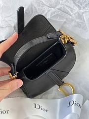 Christian Dior Saddle Micro Super Mini Black  – 0443# – 12x7.5x5 cm - 3