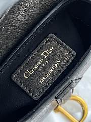 Christian Dior Saddle Micro Super Mini Black  – 0443# – 12x7.5x5 cm - 2