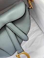 Christian Dior Saddle Micro Super Mini Fog Blue  – 0443# – 12x7.5x5 cm - 5