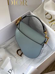 Christian Dior Saddle Micro Super Mini Fog Blue  – 0443# – 12x7.5x5 cm - 4