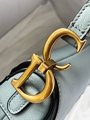 Christian Dior Saddle Micro Super Mini Fog Blue  – 0443# – 12x7.5x5 cm - 2