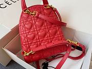 Christian Dior Mini Dioramour Dior Backpack Red – 16 x 21 x 8.5 cm - 2