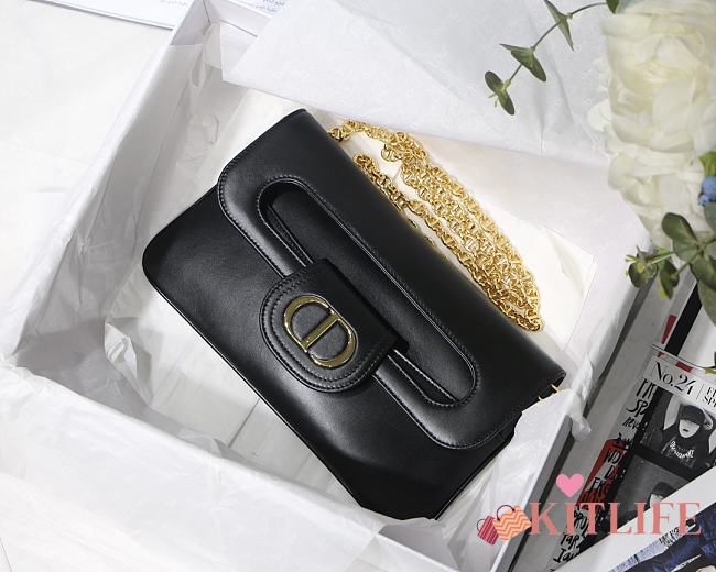 Christian Dior Double Handbag Black - M8018 – 28 x 16.5 x 3 cm - 1