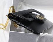 Christian Dior Double Handbag Black - M8018 – 28 x 16.5 x 3 cm - 5