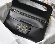 Christian Dior Double Handbag Black - M8018 – 28 x 16.5 x 3 cm - 2