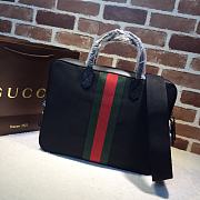 Gucci Ophidia GG Briefcase Full Black - 387102 – 37x29x6.5 cm - 3