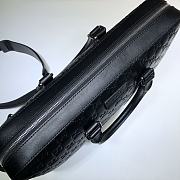 Gucci Ophidia GG Briefcase Full Black Leather - 450944 – 38x29x4 cm - 6