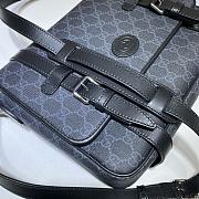 Gucci GG Messenger Bag Black Leather - 658542  – 28x24x8.5 cm - 4