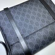 Gucci GG Messenger Bag Black Leather - 658542  – 28x24x8.5 cm - 3