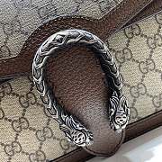 Gucci Dionysus GG Beige/ebony GG Supreme canvas top handle bag - 400249  – 28x18x9 cm - 4