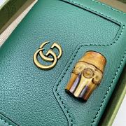 Gucci Diana Card Case Wallet Green - 658244  – 11x8x2.5 cm - 2
