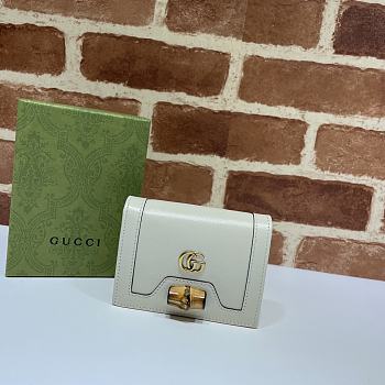 Gucci Diana Card Case Wallet White - 658244  – 11x8x2.5 cm