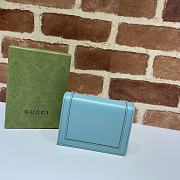 Gucci Diana Card Case Wallet Light Blue - 658244  – 11x8x2.5 cm - 3