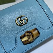 Gucci Diana Card Case Wallet Light Blue - 658244  – 11x8x2.5 cm - 2