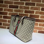 Gucci Ophidia GG Medium Tote  Beige/Ebony GG Supreme Canvas - 631685  – 38x28x14 cm - 2