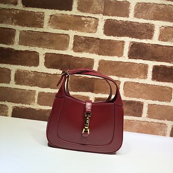 Gucci Jackie 1961 Small Hobo Bag Red,Yellow,Brown  - 637091  –19x13x3 cm