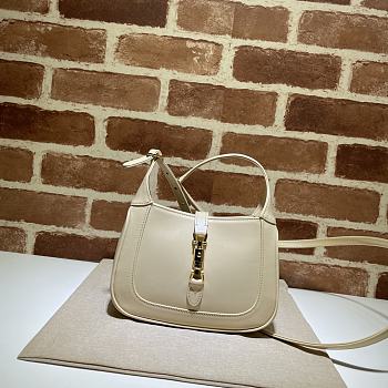 Gucci Jackie 1961 Small Hobo Bag Beige   - 637091  –19x13x3 cm