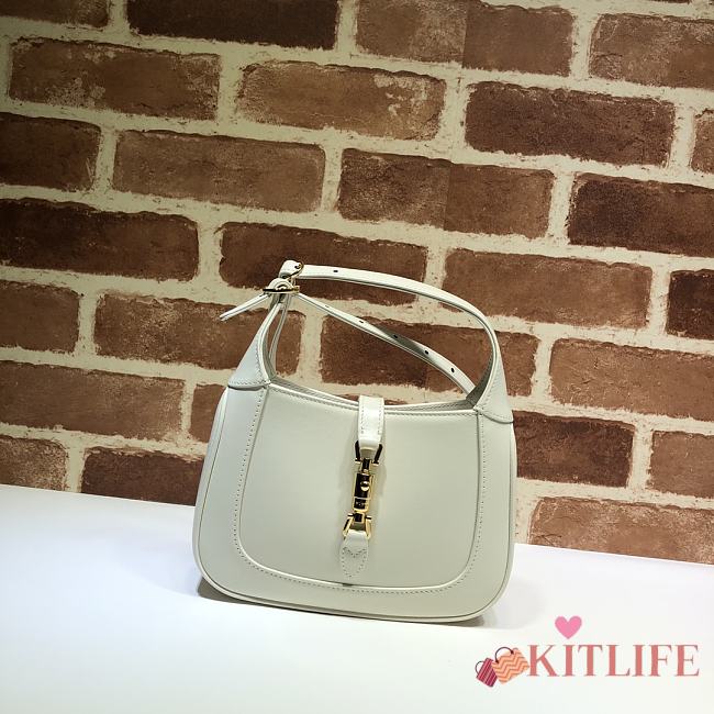 Gucci Jackie 1961 Small Hobo Bag White  - 637091  –19x13x3 cm - 1