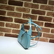 Gucci Jackie 1961 Small Hobo Bag Blue  - 637091  –19x13x3 cm - 2