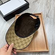 Gucci Original GG Canvas Baseball Hat With Web Beige/ebony  - 6