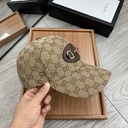 Gucci GG 1955 Horsebit Hat Beige/ebony - 6