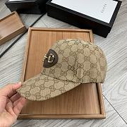 Gucci GG 1955 Horsebit Hat Beige/ebony - 5