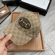 Gucci GG 1955 Horsebit Hat Beige/ebony - 2