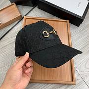 Gucci GG 1955 Horsebit Hat Black - 3