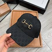 Gucci GG 1955 Horsebit Hat Black - 4