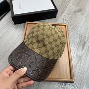 Gucci GG Canvas Baseball Hat Leather - 6